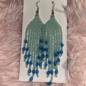 Elegant Beaded Fringe Earrings